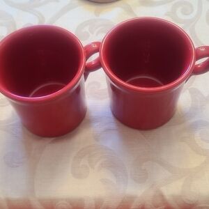 2 Fiestaware Coffee Mugs Ring Handle Fiesta HLC USA